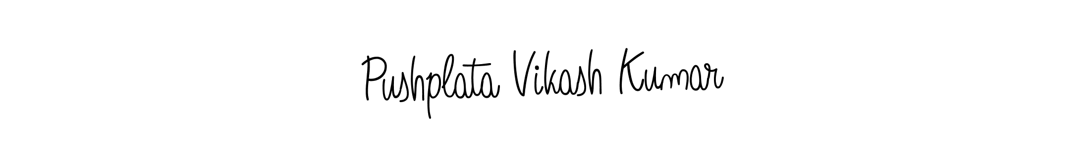 Use a signature maker to create a handwritten signature online. With this signature software, you can design (Angelique-Rose-font-FFP) your own signature for name Pushplata Vikash Kumar. Pushplata Vikash Kumar signature style 5 images and pictures png