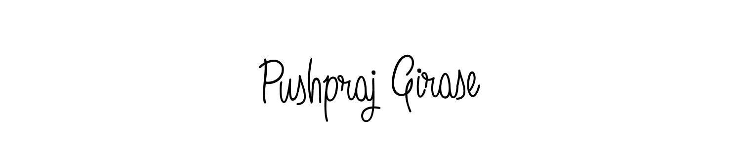 Pushpraj Girase stylish signature style. Best Handwritten Sign (Angelique-Rose-font-FFP) for my name. Handwritten Signature Collection Ideas for my name Pushpraj Girase. Pushpraj Girase signature style 5 images and pictures png