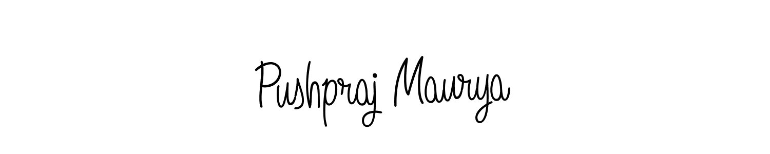 Also we have Pushpraj Maurya name is the best signature style. Create professional handwritten signature collection using Angelique-Rose-font-FFP autograph style. Pushpraj Maurya signature style 5 images and pictures png