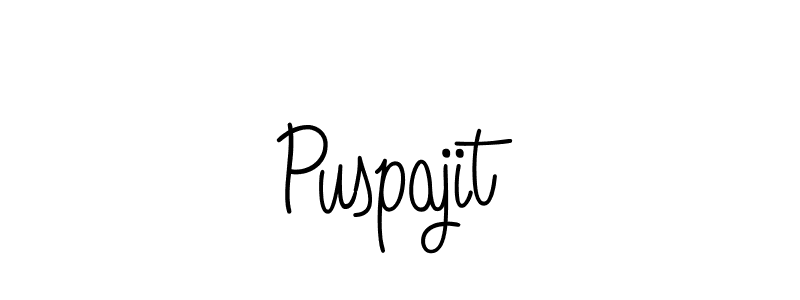 Create a beautiful signature design for name Puspajit. With this signature (Angelique-Rose-font-FFP) fonts, you can make a handwritten signature for free. Puspajit signature style 5 images and pictures png