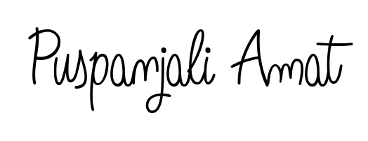 The best way (Angelique-Rose-font-FFP) to make a short signature is to pick only two or three words in your name. For converting this name Puspanjali Amat. Puspanjali Amat signature style 5 images and pictures png