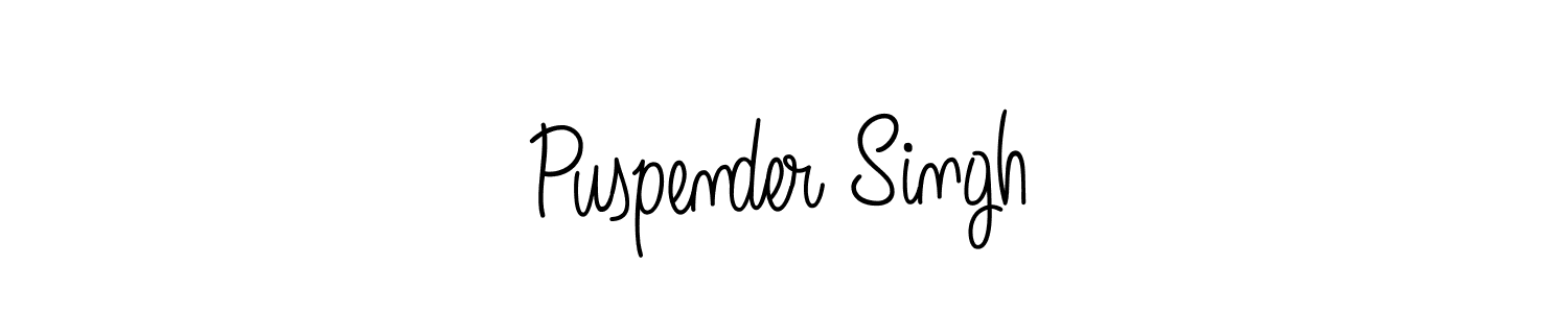 Create a beautiful signature design for name Puspender Singh. With this signature (Angelique-Rose-font-FFP) fonts, you can make a handwritten signature for free. Puspender Singh signature style 5 images and pictures png