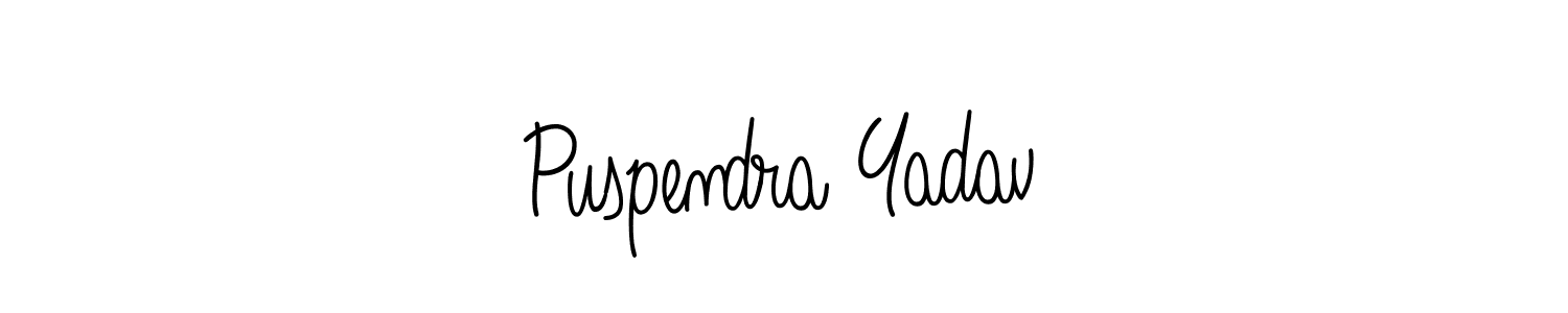 Once you've used our free online signature maker to create your best signature Angelique-Rose-font-FFP style, it's time to enjoy all of the benefits that Puspendra Yadav name signing documents. Puspendra Yadav signature style 5 images and pictures png