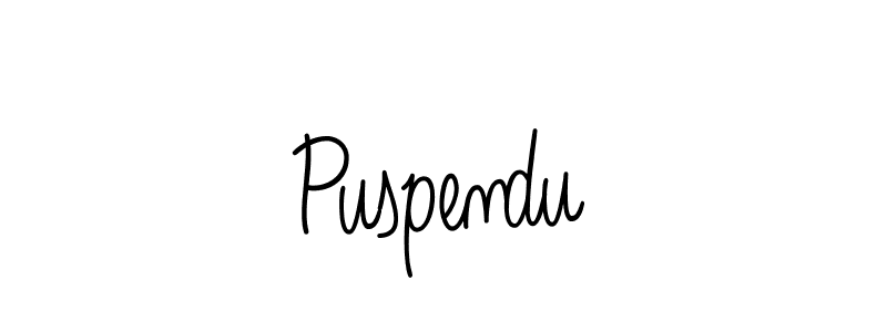 You should practise on your own different ways (Angelique-Rose-font-FFP) to write your name (Puspendu) in signature. don't let someone else do it for you. Puspendu signature style 5 images and pictures png