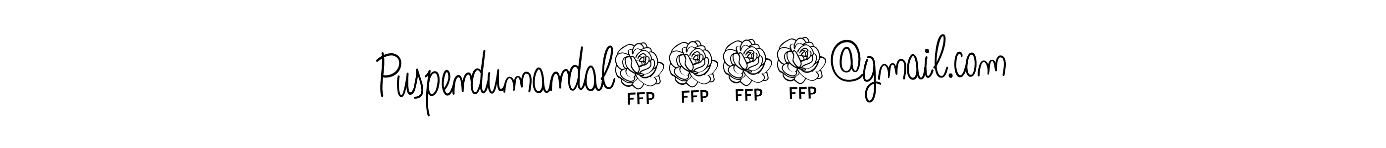 How to Draw Puspendumandal1221@gmail.com signature style? Angelique-Rose-font-FFP is a latest design signature styles for name Puspendumandal1221@gmail.com. Puspendumandal1221@gmail.com signature style 5 images and pictures png