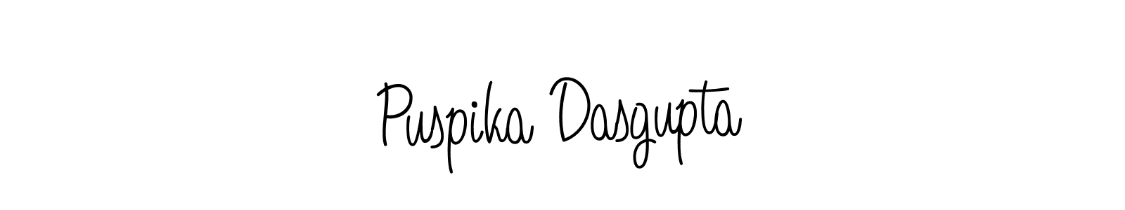 Design your own signature with our free online signature maker. With this signature software, you can create a handwritten (Angelique-Rose-font-FFP) signature for name Puspika Dasgupta. Puspika Dasgupta signature style 5 images and pictures png