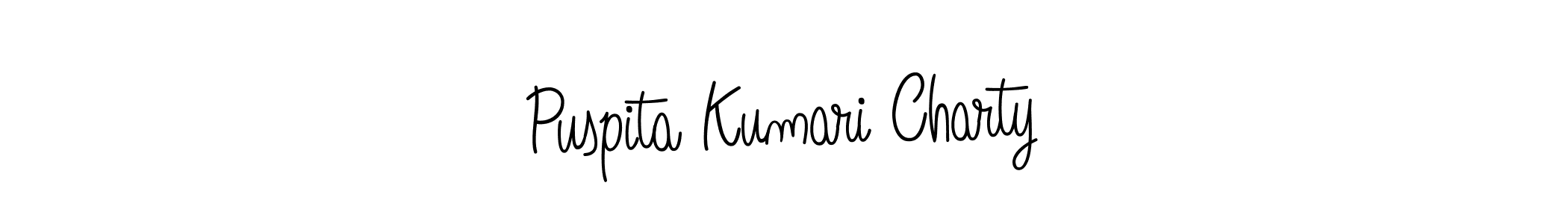 How to make Puspita Kumari Charty name signature. Use Angelique-Rose-font-FFP style for creating short signs online. This is the latest handwritten sign. Puspita Kumari Charty signature style 5 images and pictures png