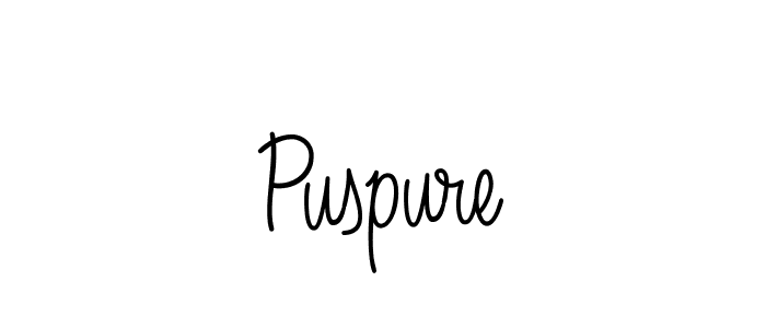 How to Draw Puspure signature style? Angelique-Rose-font-FFP is a latest design signature styles for name Puspure. Puspure signature style 5 images and pictures png