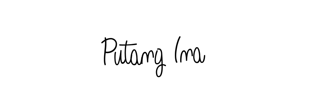 You should practise on your own different ways (Angelique-Rose-font-FFP) to write your name (Putang Ina) in signature. don't let someone else do it for you. Putang Ina signature style 5 images and pictures png