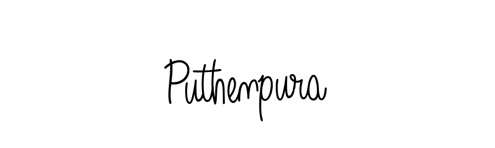 You should practise on your own different ways (Angelique-Rose-font-FFP) to write your name (Puthenpura) in signature. don't let someone else do it for you. Puthenpura signature style 5 images and pictures png