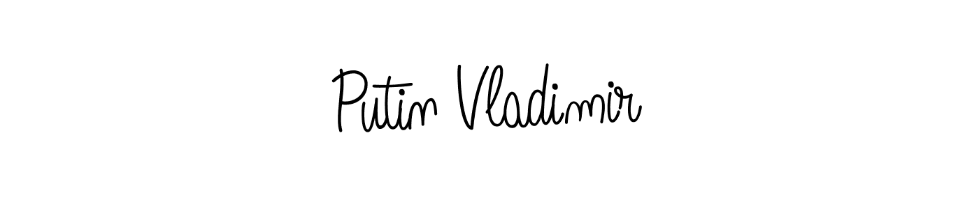 The best way (Angelique-Rose-font-FFP) to make a short signature is to pick only two or three words in your name. The name Putin Vladimir include a total of six letters. For converting this name. Putin Vladimir signature style 5 images and pictures png