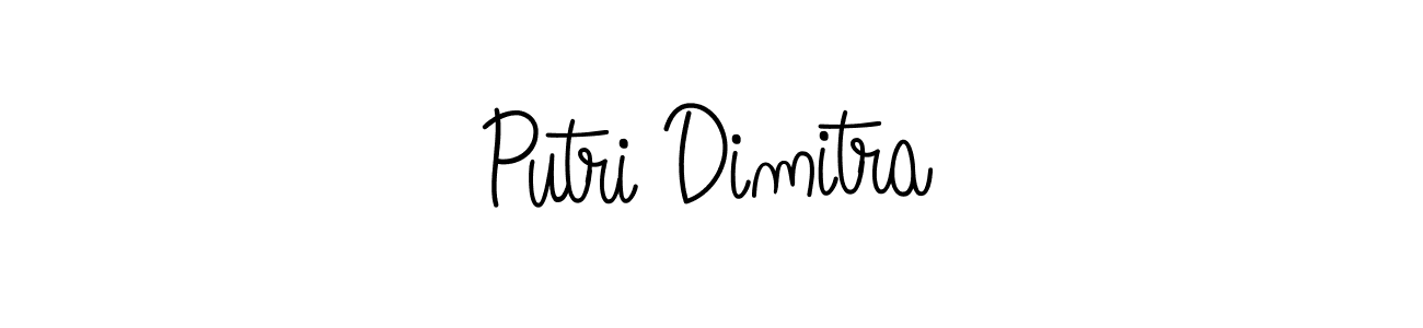 The best way (Angelique-Rose-font-FFP) to make a short signature is to pick only two or three words in your name. The name Putri Dimitra include a total of six letters. For converting this name. Putri Dimitra signature style 5 images and pictures png