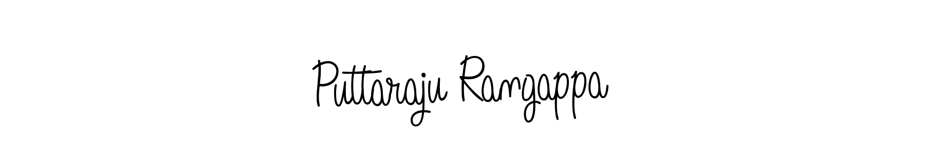 How to make Puttaraju Rangappa name signature. Use Angelique-Rose-font-FFP style for creating short signs online. This is the latest handwritten sign. Puttaraju Rangappa signature style 5 images and pictures png