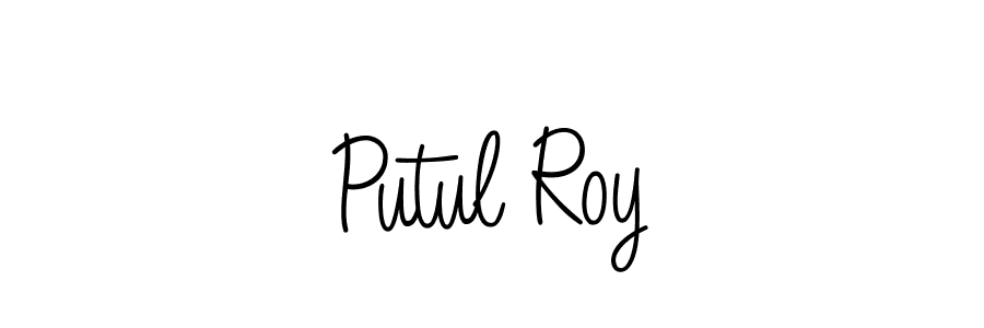 How to Draw Putul Roy signature style? Angelique-Rose-font-FFP is a latest design signature styles for name Putul Roy. Putul Roy signature style 5 images and pictures png