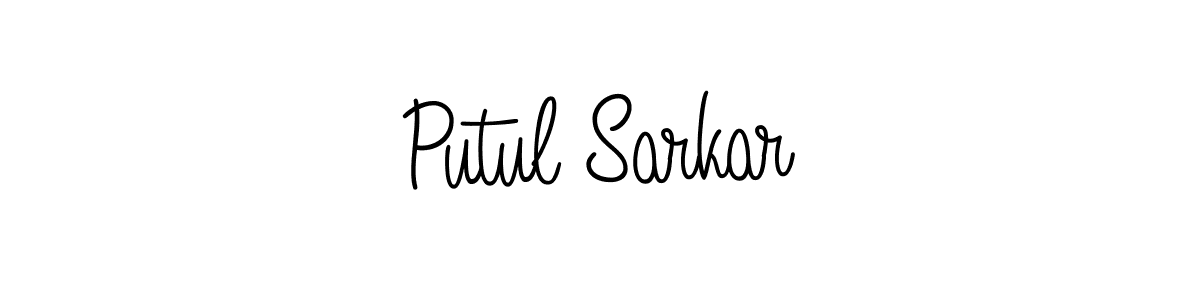 Design your own signature with our free online signature maker. With this signature software, you can create a handwritten (Angelique-Rose-font-FFP) signature for name Putul Sarkar. Putul Sarkar signature style 5 images and pictures png