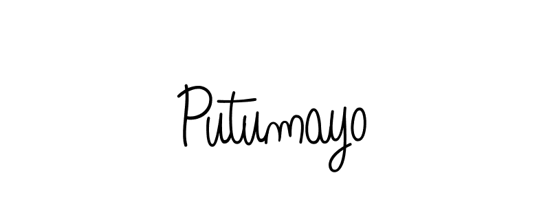 Putumayo stylish signature style. Best Handwritten Sign (Angelique-Rose-font-FFP) for my name. Handwritten Signature Collection Ideas for my name Putumayo. Putumayo signature style 5 images and pictures png