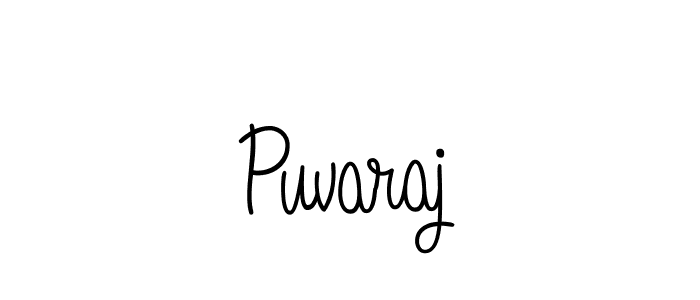 Design your own signature with our free online signature maker. With this signature software, you can create a handwritten (Angelique-Rose-font-FFP) signature for name Puvaraj. Puvaraj signature style 5 images and pictures png