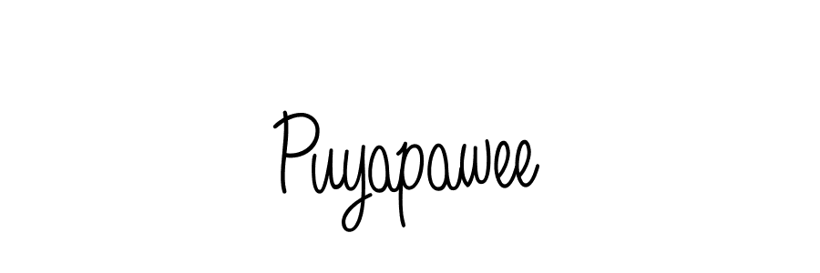 How to Draw Puyapawee signature style? Angelique-Rose-font-FFP is a latest design signature styles for name Puyapawee. Puyapawee signature style 5 images and pictures png