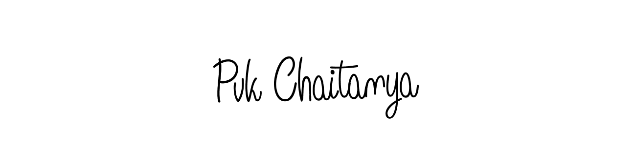 if you are searching for the best signature style for your name Pvk Chaitanya. so please give up your signature search. here we have designed multiple signature styles  using Angelique-Rose-font-FFP. Pvk Chaitanya signature style 5 images and pictures png