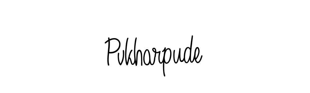 Design your own signature with our free online signature maker. With this signature software, you can create a handwritten (Angelique-Rose-font-FFP) signature for name Pvkharpude. Pvkharpude signature style 5 images and pictures png