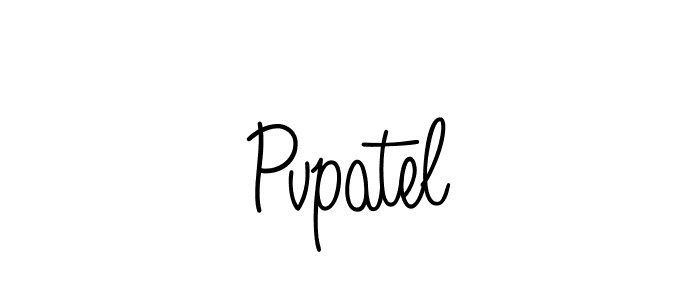 You should practise on your own different ways (Angelique-Rose-font-FFP) to write your name (Pvpatel) in signature. don't let someone else do it for you. Pvpatel signature style 5 images and pictures png