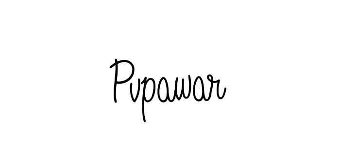 Make a beautiful signature design for name Pvpawar. With this signature (Angelique-Rose-font-FFP) style, you can create a handwritten signature for free. Pvpawar signature style 5 images and pictures png