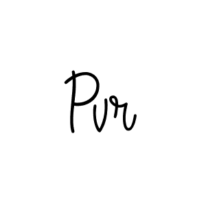 Make a beautiful signature design for name Pvr. With this signature (Angelique-Rose-font-FFP) style, you can create a handwritten signature for free. Pvr signature style 5 images and pictures png
