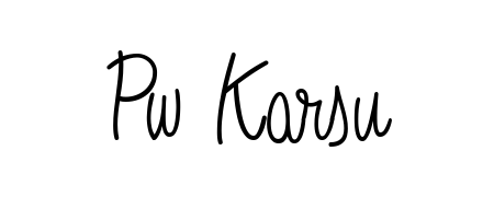 A dynamic signature style for Pw Karsu using Angelique-Rose-font-FFP script. Designed to look authentic, handwritten, and professional. Pw Karsu signature style 5 images and pictures png