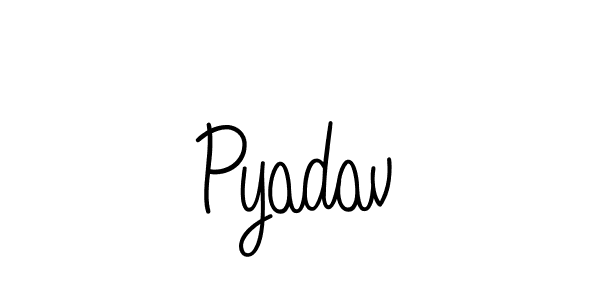 How to make Pyadav signature? Angelique-Rose-font-FFP is a professional autograph style. Create handwritten signature for Pyadav name. Pyadav signature style 5 images and pictures png