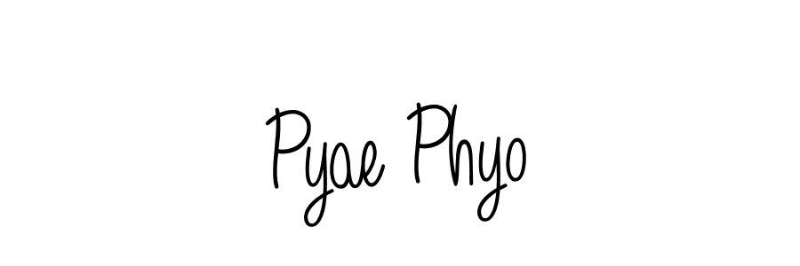 How to Draw Pyae Phyo signature style? Angelique-Rose-font-FFP is a latest design signature styles for name Pyae Phyo. Pyae Phyo signature style 5 images and pictures png