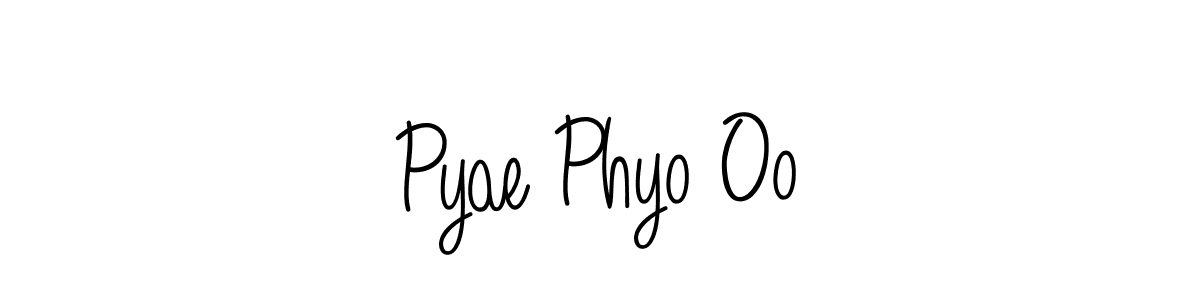 Also You can easily find your signature by using the search form. We will create Pyae Phyo Oo name handwritten signature images for you free of cost using Angelique-Rose-font-FFP sign style. Pyae Phyo Oo signature style 5 images and pictures png