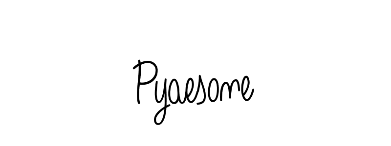 Best and Professional Signature Style for Pyaesone. Angelique-Rose-font-FFP Best Signature Style Collection. Pyaesone signature style 5 images and pictures png