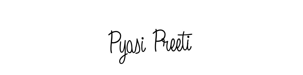 Angelique-Rose-font-FFP is a professional signature style that is perfect for those who want to add a touch of class to their signature. It is also a great choice for those who want to make their signature more unique. Get Pyasi Preeti name to fancy signature for free. Pyasi Preeti signature style 5 images and pictures png