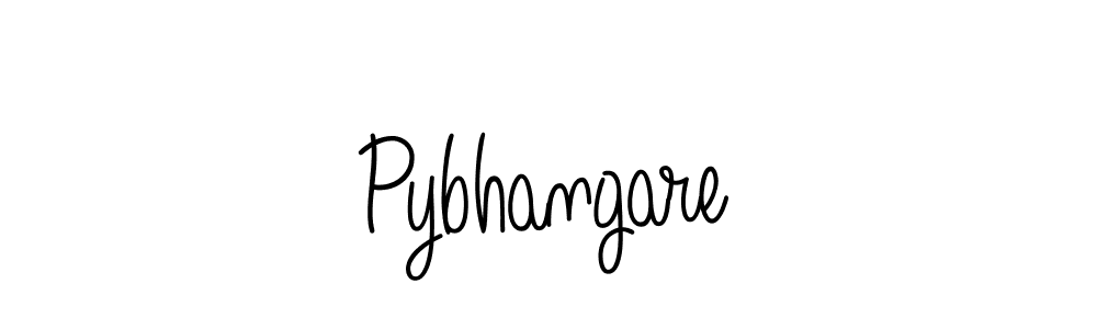 Use a signature maker to create a handwritten signature online. With this signature software, you can design (Angelique-Rose-font-FFP) your own signature for name Pybhangare. Pybhangare signature style 5 images and pictures png