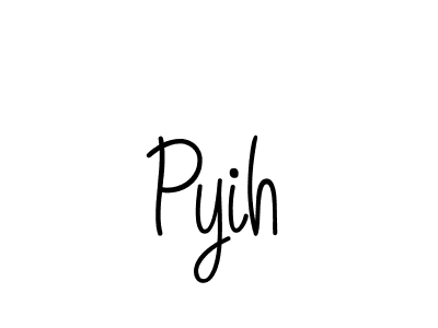 How to Draw Pyih signature style? Angelique-Rose-font-FFP is a latest design signature styles for name Pyih. Pyih signature style 5 images and pictures png