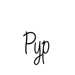 Design your own signature with our free online signature maker. With this signature software, you can create a handwritten (Angelique-Rose-font-FFP) signature for name Pyp. Pyp signature style 5 images and pictures png