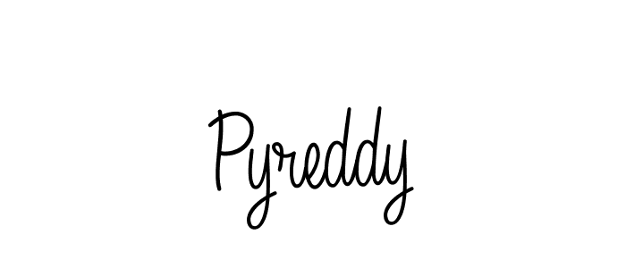 Design your own signature with our free online signature maker. With this signature software, you can create a handwritten (Angelique-Rose-font-FFP) signature for name Pyreddy. Pyreddy signature style 5 images and pictures png