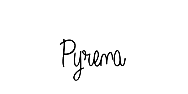 How to make Pyrena name signature. Use Angelique-Rose-font-FFP style for creating short signs online. This is the latest handwritten sign. Pyrena signature style 5 images and pictures png