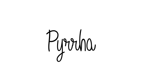 The best way (Angelique-Rose-font-FFP) to make a short signature is to pick only two or three words in your name. The name Pyrrha include a total of six letters. For converting this name. Pyrrha signature style 5 images and pictures png