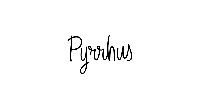 Pyrrhus stylish signature style. Best Handwritten Sign (Angelique-Rose-font-FFP) for my name. Handwritten Signature Collection Ideas for my name Pyrrhus. Pyrrhus signature style 5 images and pictures png