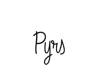 Design your own signature with our free online signature maker. With this signature software, you can create a handwritten (Angelique-Rose-font-FFP) signature for name Pyrs. Pyrs signature style 5 images and pictures png