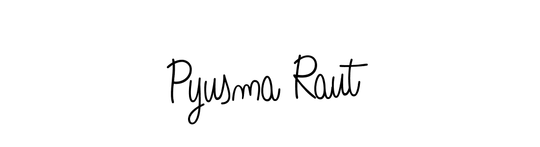 Check out images of Autograph of Pyusma Raut name. Actor Pyusma Raut Signature Style. Angelique-Rose-font-FFP is a professional sign style online. Pyusma Raut signature style 5 images and pictures png