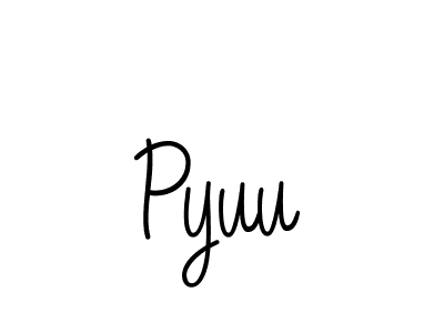 Design your own signature with our free online signature maker. With this signature software, you can create a handwritten (Angelique-Rose-font-FFP) signature for name Pyuu. Pyuu signature style 5 images and pictures png