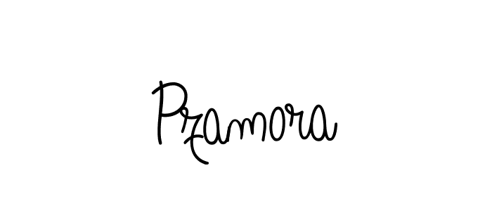 Use a signature maker to create a handwritten signature online. With this signature software, you can design (Angelique-Rose-font-FFP) your own signature for name Pzamora. Pzamora signature style 5 images and pictures png