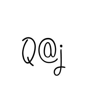 Make a beautiful signature design for name Q@j. Use this online signature maker to create a handwritten signature for free. Q@j signature style 5 images and pictures png