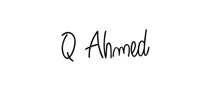 Similarly Angelique-Rose-font-FFP is the best handwritten signature design. Signature creator online .You can use it as an online autograph creator for name Q Ahmed. Q Ahmed signature style 5 images and pictures png