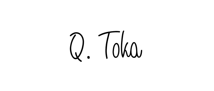 Make a beautiful signature design for name Q. Toka. Use this online signature maker to create a handwritten signature for free. Q. Toka signature style 5 images and pictures png