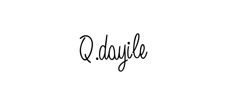 How to make Q.dayile signature? Angelique-Rose-font-FFP is a professional autograph style. Create handwritten signature for Q.dayile name. Q.dayile signature style 5 images and pictures png