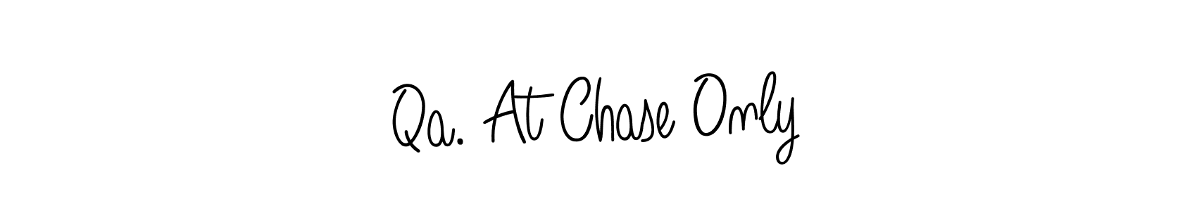 Use a signature maker to create a handwritten signature online. With this signature software, you can design (Angelique-Rose-font-FFP) your own signature for name Qa. At Chase Only. Qa. At Chase Only signature style 5 images and pictures png