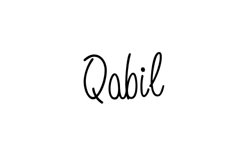 The best way (Angelique-Rose-font-FFP) to make a short signature is to pick only two or three words in your name. The name Qabil include a total of six letters. For converting this name. Qabil signature style 5 images and pictures png